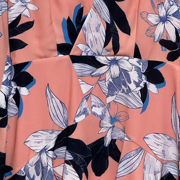 NWOT Cooper St Peachy Floral Deep V Mini Dress Womens Sz 10 Host Pick - Picture 7 of 8